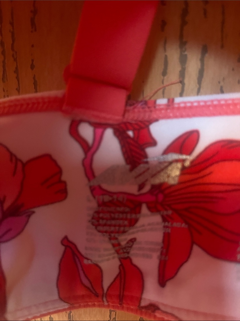 Avia Coral & Pink Floral Strappy Sports Bra - Picture 2 of 3